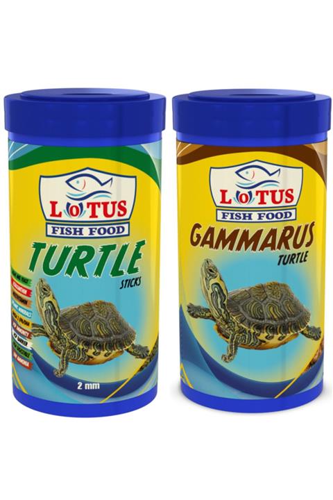 Lotus Turtle 100 ml + Gammarus 100 ml Kaplumbağa Ve Sürüngen Yemi