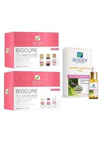 Bioder Tüy Azaltıcı Komple Set - Karınca Yumurtası Yağı 30 ml + Vücut Serum 3x10 ml + Yüz Serum 3x5 m