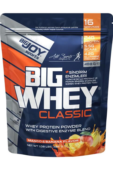 Bigjoy Sports Doypack Bıgwhey Whey Protein Mango & Muz 488g 16 Servis