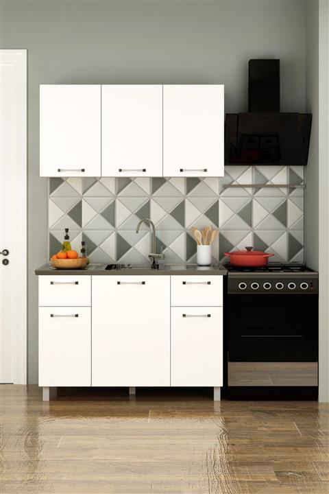 Fly Mobilya 120cm Panovit Mini Evyeli Mutfak