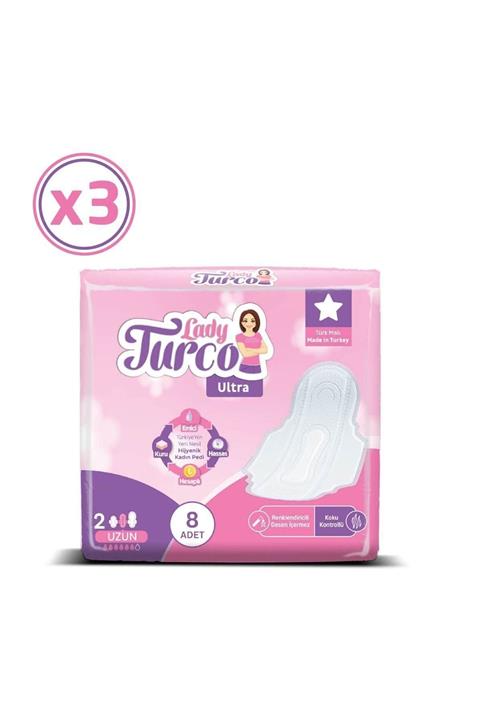 Lady Turco Ultra Uzun 3 x 8 Ped