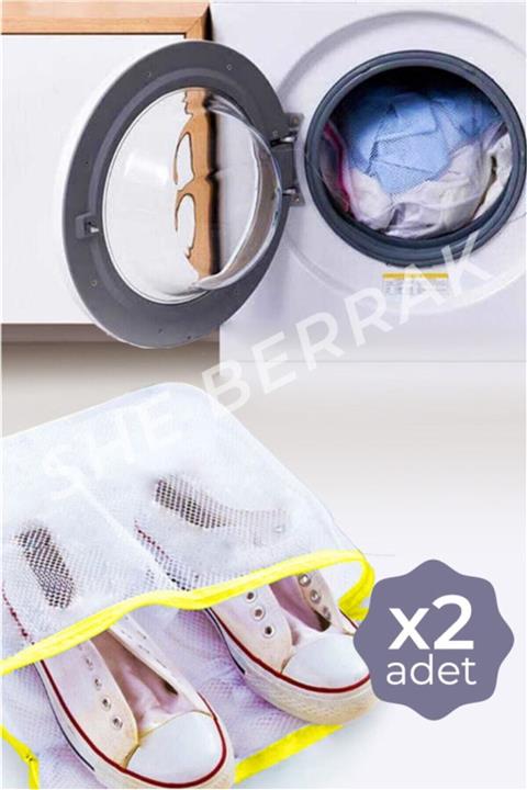 she berrak 2 Adet Fermuarlı Ayakkabı Yıkama Filesi