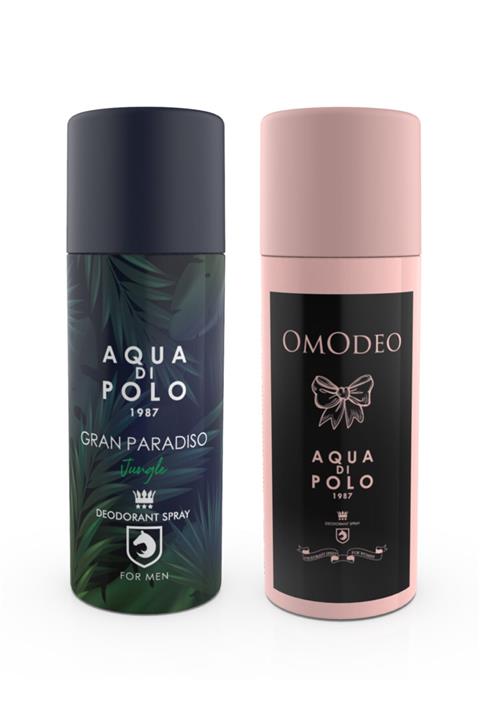 Aqua Di Polo 1987 Omodeo Ve Gran Paradiso Jungle Deodorant Seti Stcc004201