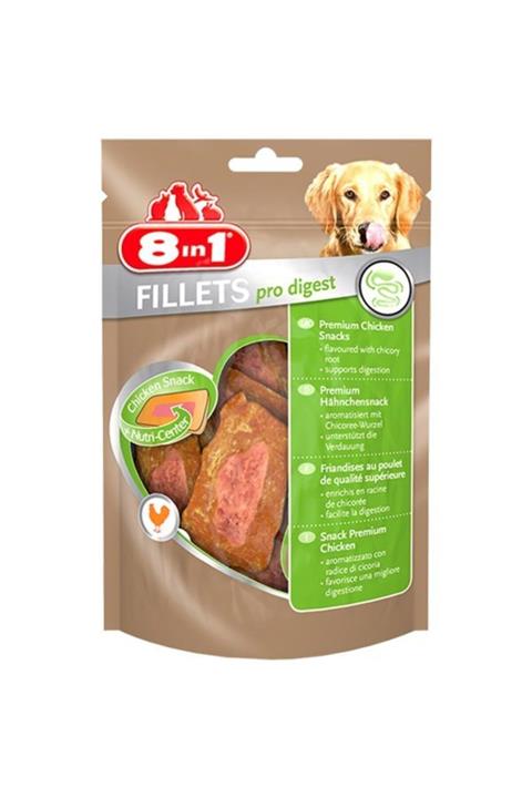 8in1 Fillets Pro Digest Sindirim Destekleyici Köpek Ödülü 80gr