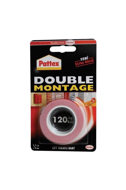 Pattex Çift Taraflı Double Montaj Bandı 1 Rulo 120kg