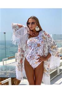 Lady Rich Lady Star Beach Wear White Star