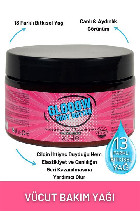 New Essentials Glooow Body Butter Cilt Bakım Yağı 250ml