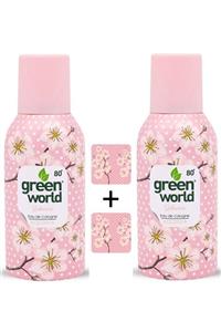 Green World Aerosol Sprey Kolonya -Sakura 80 Derece 150 ml 2 Adet