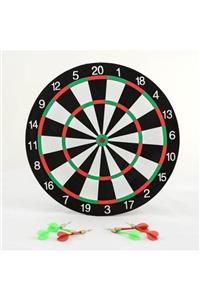 hediye sandalı Çift Taraflı Dart Tahtası 40 cm Ve 6 Adet Ok