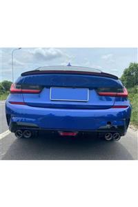 BatmanGarage Bmw G20 Bagaj Üstü Işıklı Led Spoiler Piano Black Boyalı