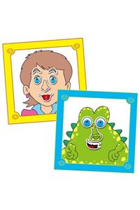 Galt Funny Faces Sticker Book 3 Yaş+