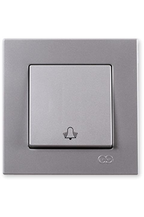 Günsan Elektrik Günsan Eqona Gümüş Rengi Zil Butonu