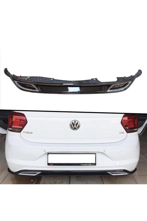 Araba Alışveriş Volkswagen Aksesuar Polo R-line 2019 Arka Tampon Koruma Difüzör