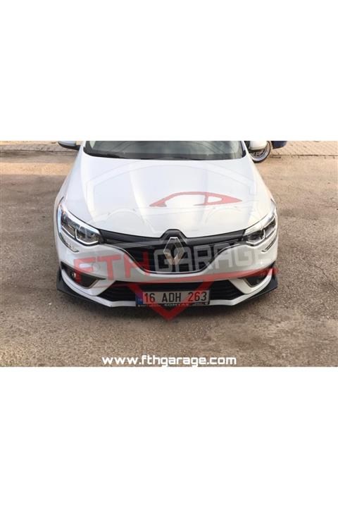 FTH GARAGE Renault Megane 4 Ön Lip - Esnek 3 Parça Kanatlı Lip
