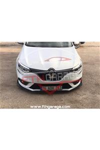 FTH GARAGE Renault Megane 4 Ön Lip - Esnek 3 Parça Kanatlı Lip