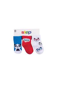 Step 3lü Panda Soket Çorap 10152 Karışık Renkli