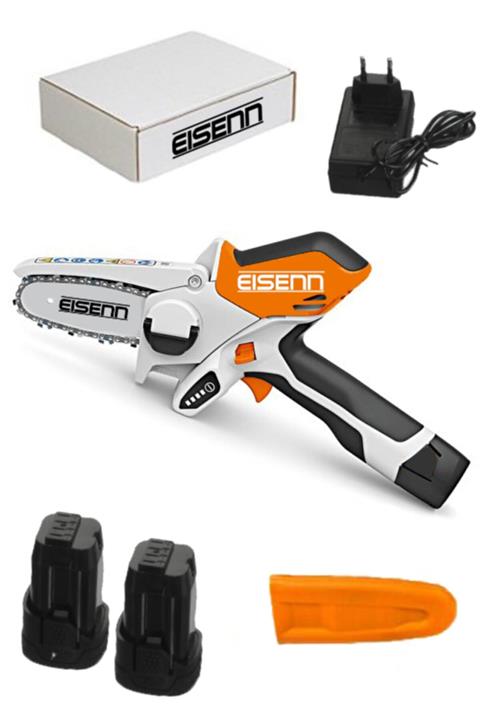 Eisenn Germany Technology Yeni Nesil Li-on Batarya Akülü Dal Budama Testere Bıçkı Makinası 42 V 6 Ah