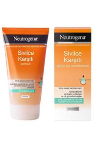 Neutrogena Sivilce Karşıtı Peeling Jel 150 ml + Sivilce Karşıtı Yağsız Yüz Nemlendiricisi 50 ml