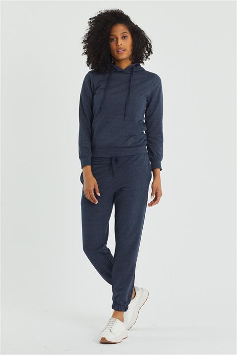 ESPİNA Kadın K.mavi Kapüşonlu Eşofman Takım