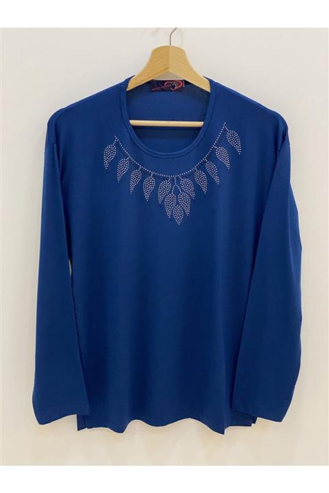 modagüven Anne Penyesi Taş Detaylı Uzun Kol