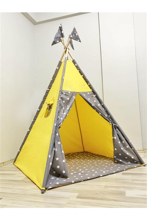 Gökmen Tekstil Lüx Büyük Boy Oyun Çadırı Sarı