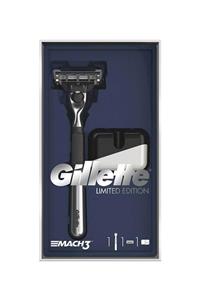 Gillette Mach3 Limited Edition Kom Kaplama Tıraş Makinesi + Stand