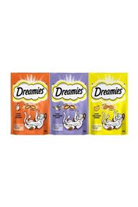 Dreamies Kedi Ödül Maması 60 gr 3 Adet Ördek Somon Peynir