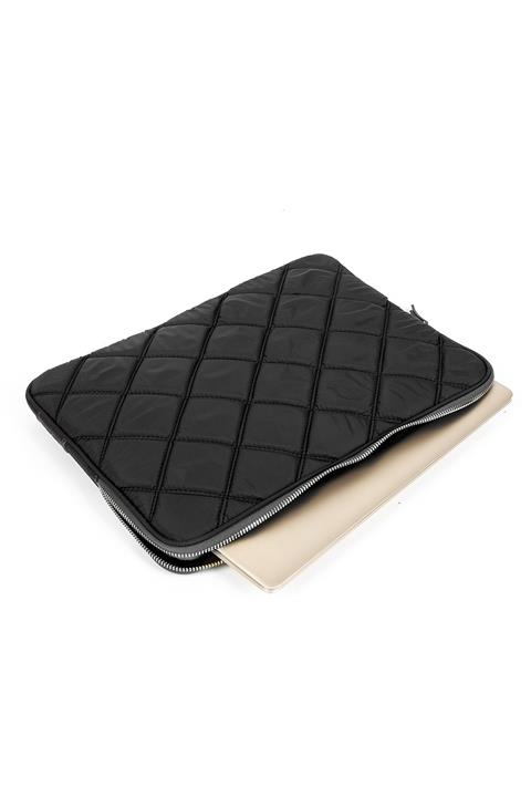 MORCA Macbook Air Pro 13 & 13.3 Inç Su Geçirmez Kumaş Laptop Kılıfı Kapitone Siyah