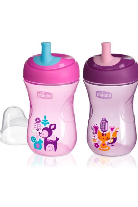 Chicco Pipetli Eğitim Bardağı 12 Kız