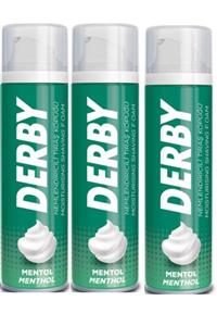 Derby Mentollü Traş Köpüğü 200 Ml X 3 Adet