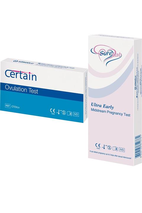 Certain 14 Ovulasyon + 2 Surelab Ultra Erken Gebelik Testi