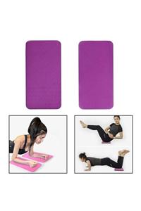 Leyaton Yoga Diz Dirsek Destek Yastığı Kaymaz Mat 6 Mm Mor
