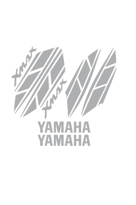Gogo Yamaha Xmax 250 Sticker Seti Komple, Xmax 250 Sticker Gri (2015-16-17-2018)