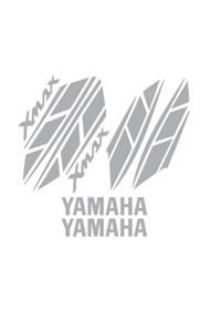 Gogo Yamaha Xmax 250 Sticker Seti Komple, Xmax 250 Sticker Gri (2015-16-17-2018)