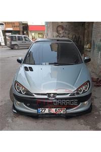 FTH GARAGE Peugeot 206 Ön Lip - Esnek 3 Parça Kanatlı Lip