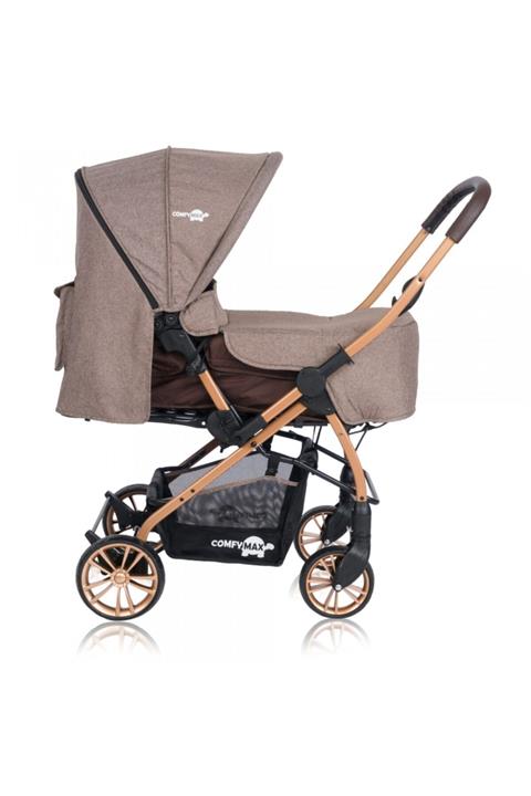 Comfymax Wood Brown Çift Yönlü Lüks Bebek Arabası
