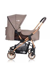 Comfymax Wood Brown Çift Yönlü Lüks Bebek Arabası