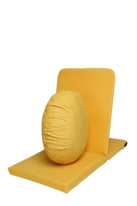 Zunkla Kabuk Dolgulu Meditasyon Minderi - Meditasyon Sandalyesi - Backj Jack - Ikili Set