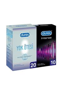 Durex Yok Ötesi Ultra Kaygan 20'li+intense 10'lu Prezervatif