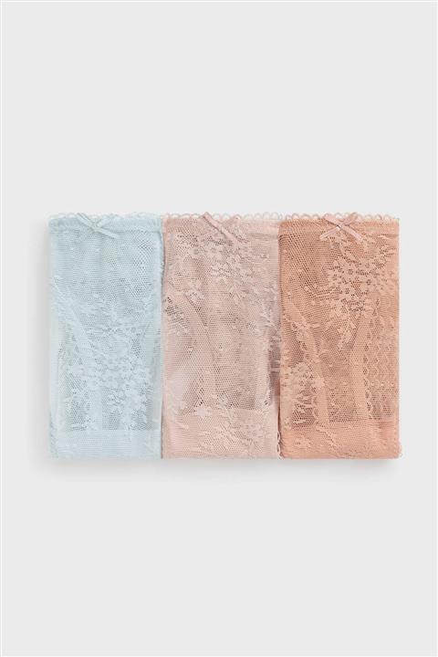 Oysho 3 Adet Dantelli Tanga