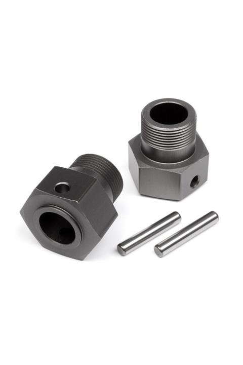 HPI 102157 Wheel Hex Hub 24x27mm (GUNMETAL/2PCS) Baja 5