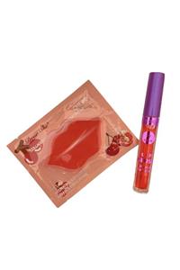 buenas store Pembe Tüp Dudak Parlatıcı - Shea Butter & E Vitaminli Lip Gloss Çilek Aromalı Dudak Maskesi