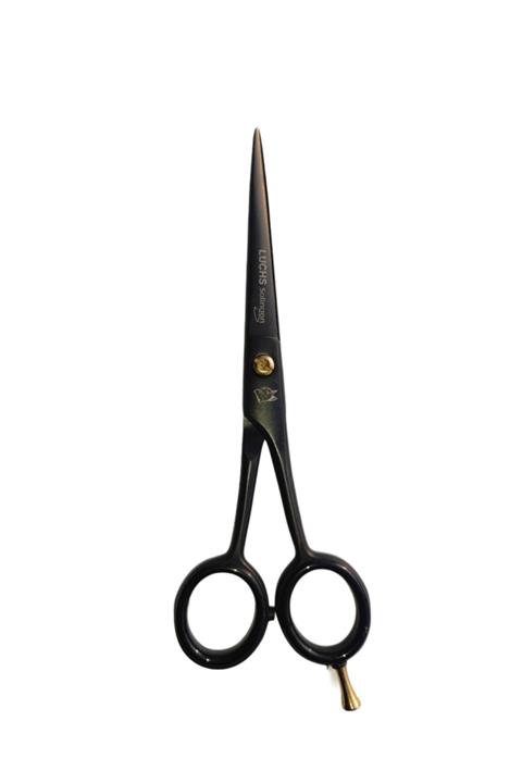 Luchs Solingen Siyah Kuaför Makası 6 Inç Berber Makası Profesyonel