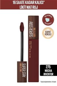 Maybelline New York Mocha Inventor Super Stay Matte Ink Likit Mat Ruj - 275