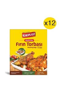 Koroplast Büyük Boy Fırın Torbası 2'li X 12 Paket (45*50)