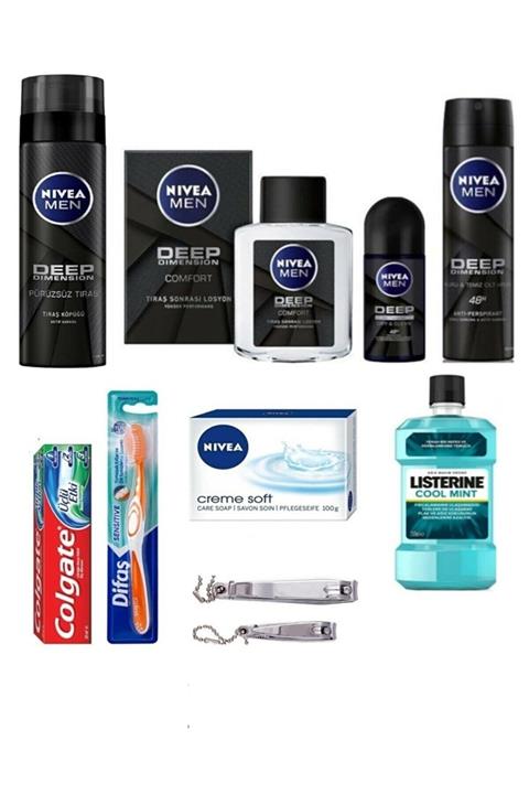 Nivea Damat Söz Nişan Ceyız Bohca Seti - Sandıksız Damat Bohcası Tras Seti