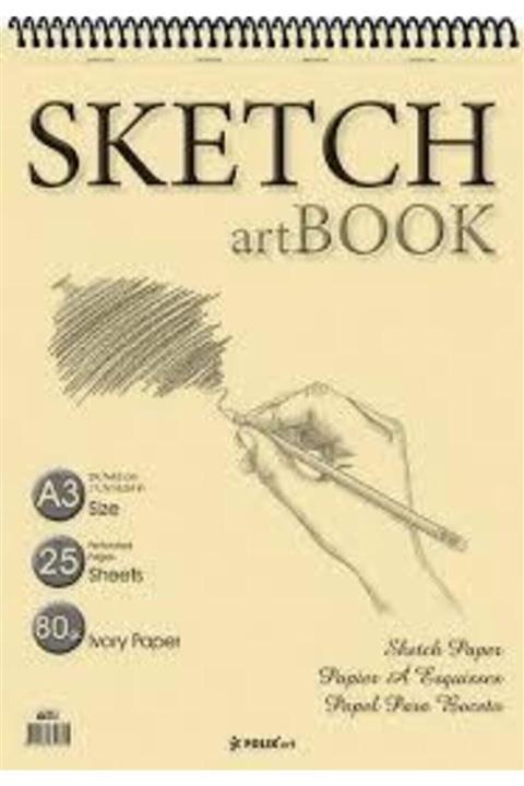 SKETCH BOOK Folıx Art Sketchbook Ivory Spiralli A3 Çizim Ve Eskiz Defter