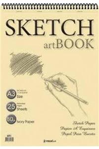 SKETCH BOOK Folıx Art Sketchbook Ivory Spiralli A3 Çizim Ve Eskiz Defter