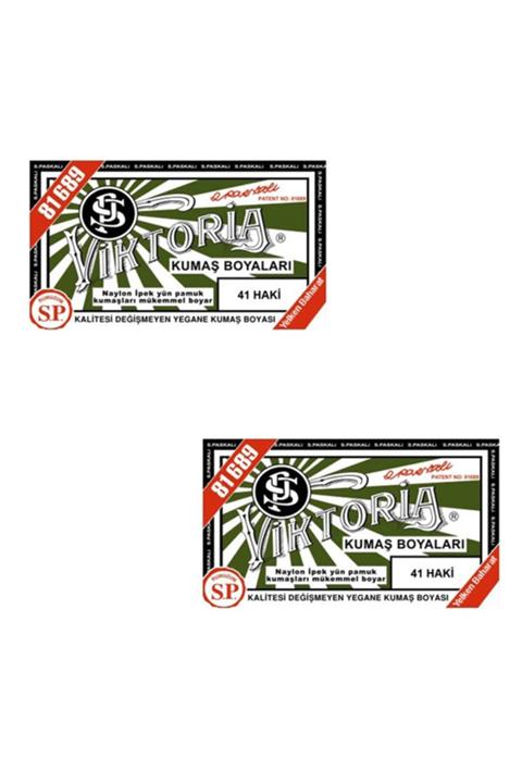 Viktoria Haki Kumaş Boya X 2 Adet