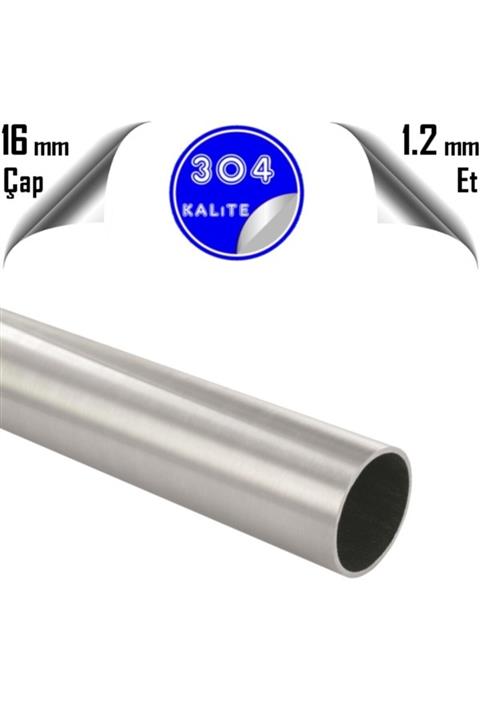 PÇS Paslanmaz Paslanmaz Çelik Boru 16 X 1,2 Mm (1 METRE)